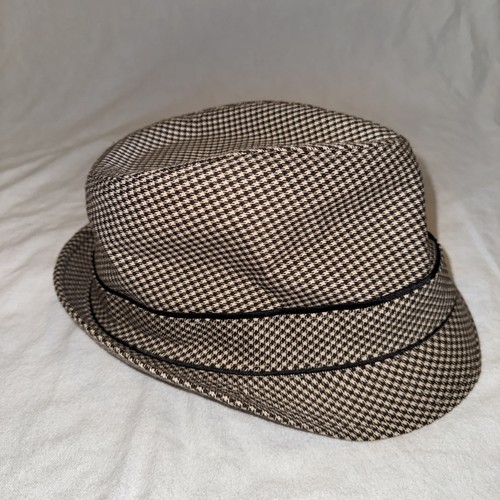 Neu Original Pinguin braun Hahnentritt Fedora Hut - Bild 10 von 13