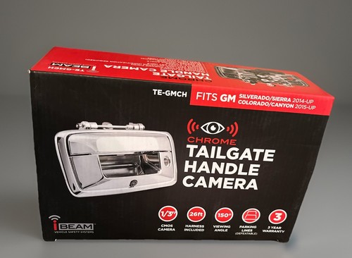 IBEAM  te-gmch CHROME Tailgate Handle camera Chevy Silverado/GMC Sierra 2014-17 - Picture 1 of 5