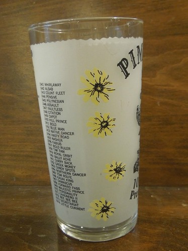Pimilico preakness horserace 1975 glassware #1 - Picture 3 of 4