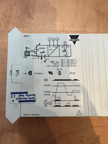 NEW - Carlo Gavazzi - EUFC600-1 - Monitoring Relay 600VAC - Picture 3 of 3