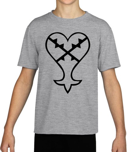 Kingdom Hearts Heartless logo inspired Kid's T-shirt - Picture 4 of 9