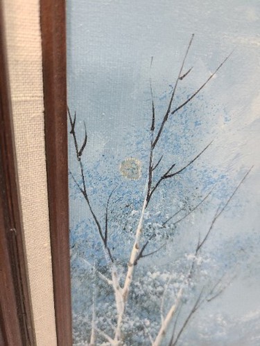 CLARA C INNESS Dipinto a olio paesaggio originale firmato artista americano 1874-1932 - Foto 7 di 14