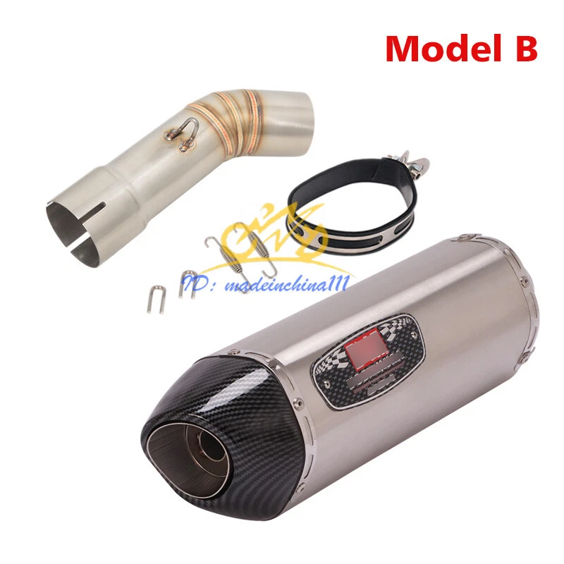 Puntas de silenciador de escape para Yamaha FZ8 FZ8N tubo de enlace medio sistema de motocicleta deslizable Foto 3 de 4