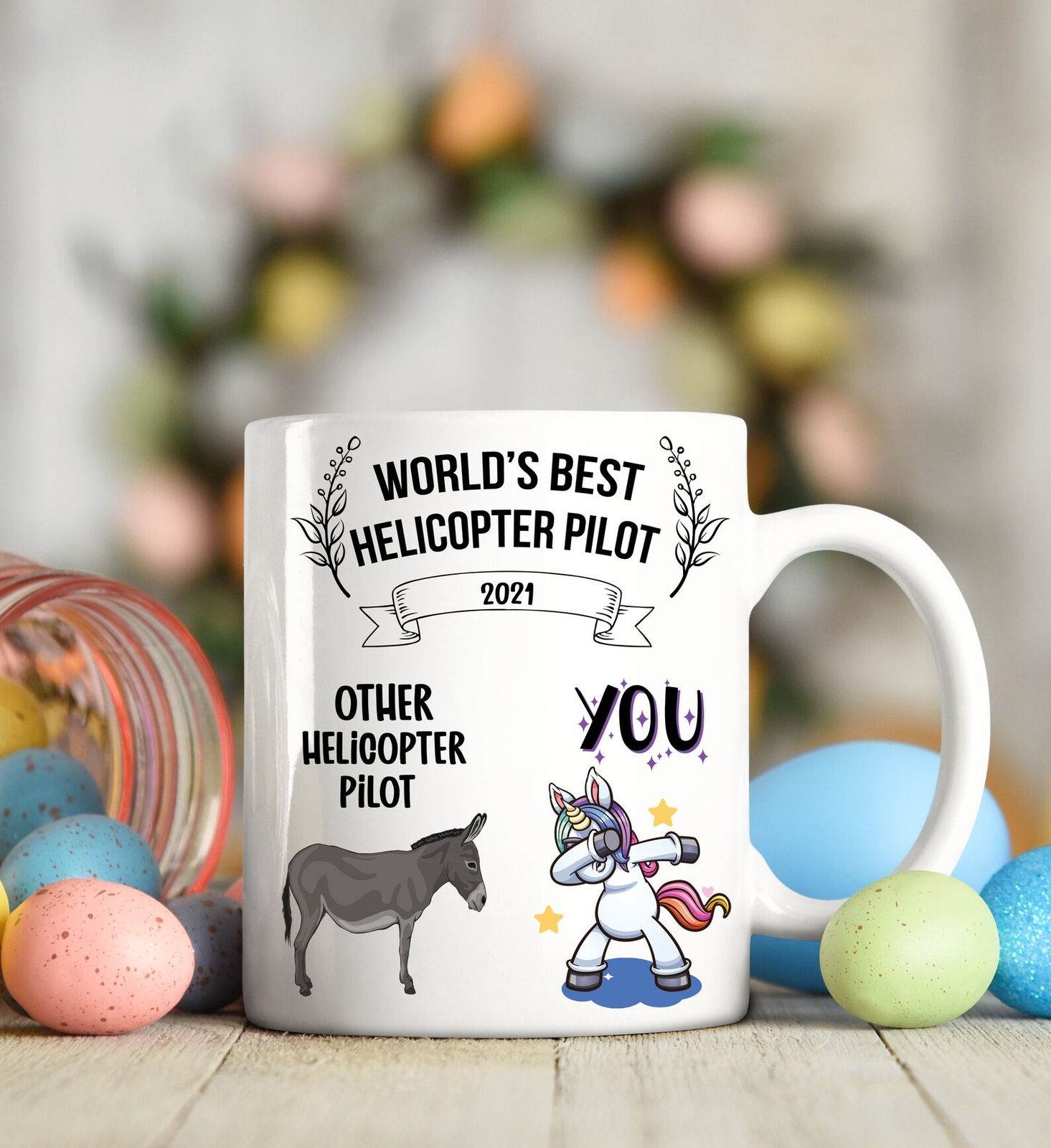 Helicopter Pilot Gifts Mug for Birthday Christmas Pilot Lover Present