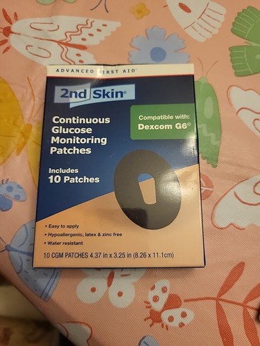 2. Haut kontinuierliche Glukoseüberwachungsplaster Dexcom G6 schwarz 10er-Pack Neu