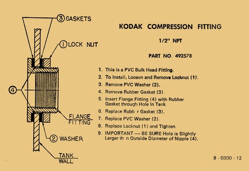 1-3/8 -1-1/2 Schott Kompression Tank Verschraubung Adapter Union PVC 1/2 NPT Buchse - Bild 10 von 10