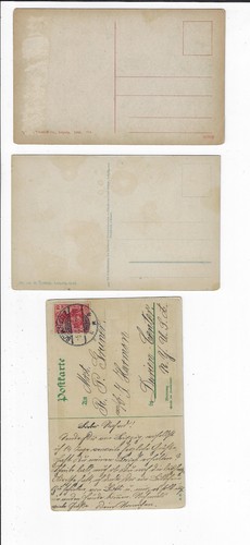 3 German Gruss aus Lepzig Volkerschlaght National Denkmal Postcards p2143 - Picture 2 of 2