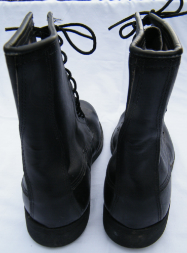 Stivali moto combattimento militare vintage Addison Shoe Co neri 1987 uomo taglia 9 R - Foto 5 di 8