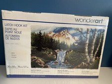 WonderArt Latch Hook Rug Kit 426128 Sierra Landscape 30X50 Complete New