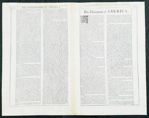 1626 (1676) John Speed Antique Map of America - Beautiful Condition - Picture 6 of 6
