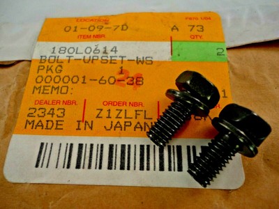 NOS KAWASAKI UPSET BOLT WS QTY 2 ZX1000 ZX600 ZX636 2004 - 2007 180L0614 | eBay