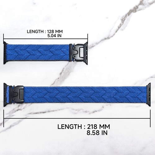 Cinturino sportivo nylon per Apple Watch Ultra serie 10 9 8 7 6 5 4 3 fibbia paracadute - Foto 2 di 17
