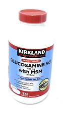 Kirkland Signature Glucosamine with MSM, 375 Tablets 3 Pack 