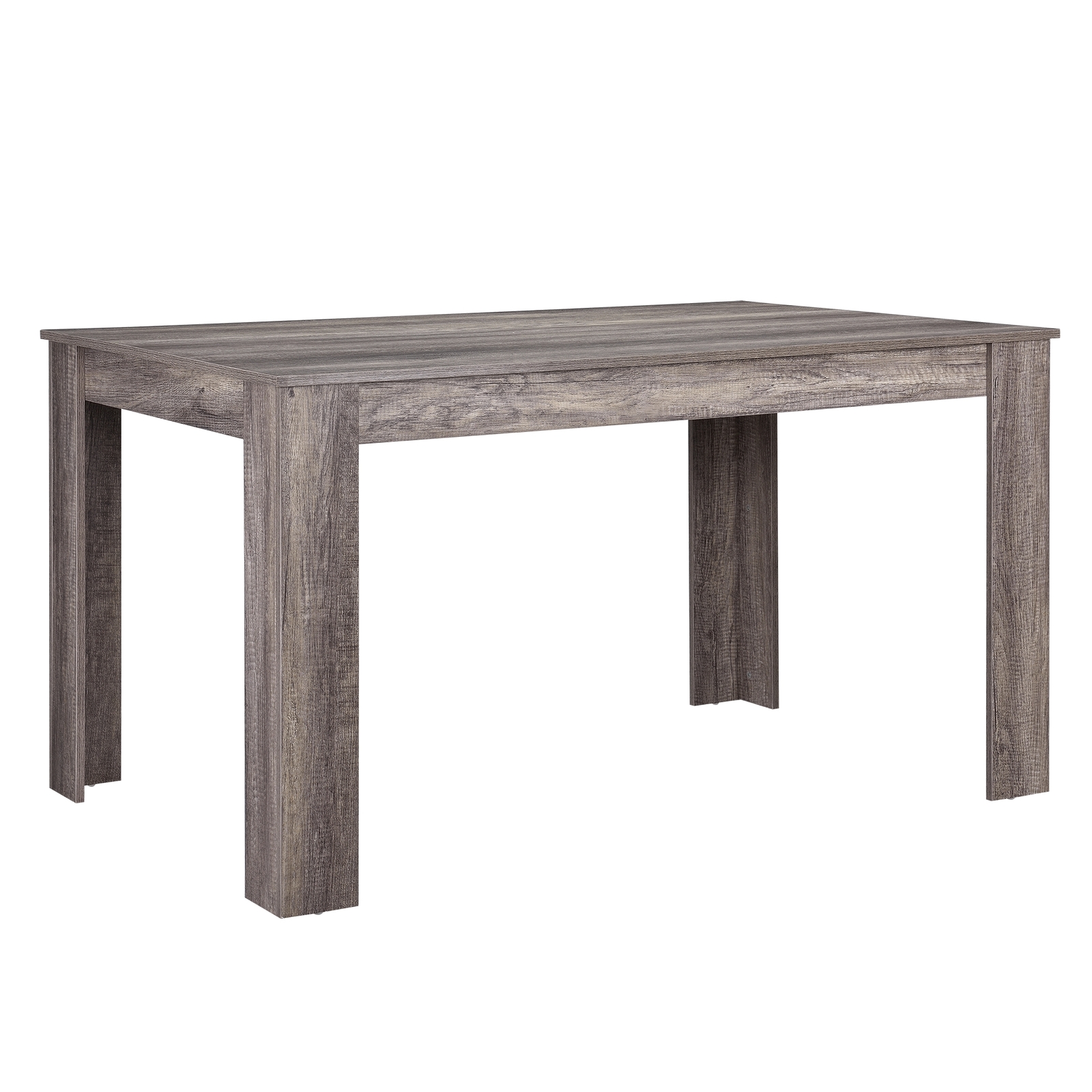 [en.casa] Esstisch antik Eiche mit 6 Stühlen creme [140x90] Tisch Stühle modern