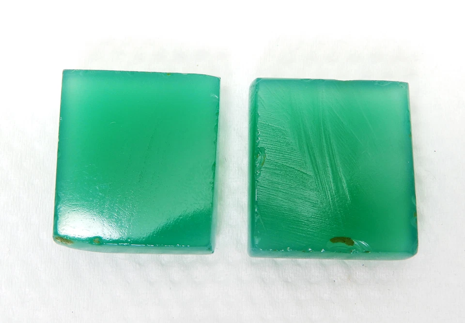 Par de piedras preciosas sueltas talladas de ónix verde 44,50 quilates con forma de esmeralda certificada natural Foto 4 de 4