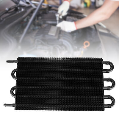 Universal 6 Row Transmission Oil Cooler Kit Aluminum Engine Radiator For Car