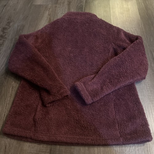 Womens Size XL PATAGONIA Purple Los Gatos Lobos Quarter Zip Fleece Pullover EUC - Picture 8 of 8