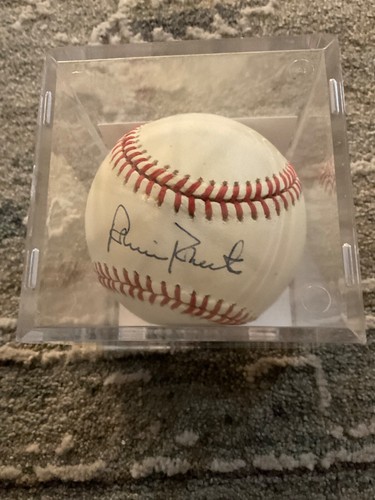 PHILLIES ROBIN ROBERTS SIGNED ONL GIAMATTI BASEBALL DUAL CERT JSA AX48649 CASE - Picture 9 of 10