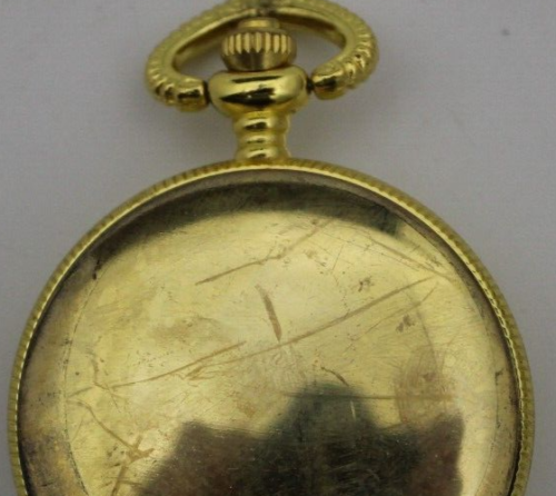 Bass Fish Themed Gilt Quartz Pocket Watch - Picture 12 of 12