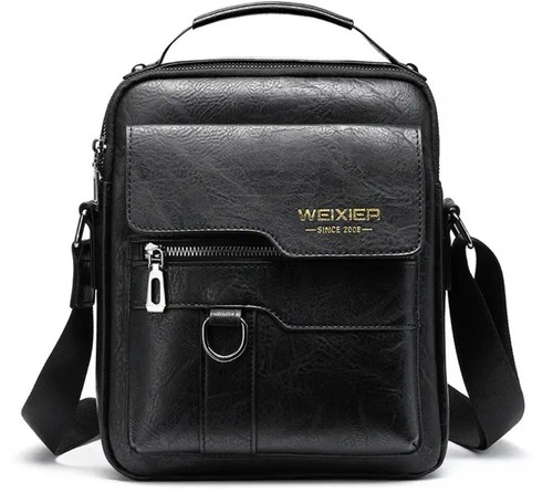 100% Leather Cross Body Bag-Perfect for EverydayUse-1x Carlholder with Button - Picture 11 of 44