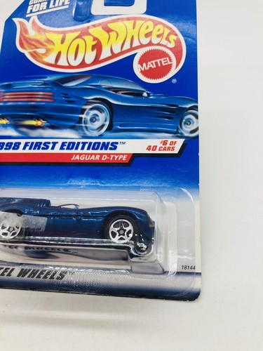 New 1998 Vintage Hot Wheels #638 First Editions 6/48 Jaguar D-TYPE Blue #6 - Picture 2 of 5