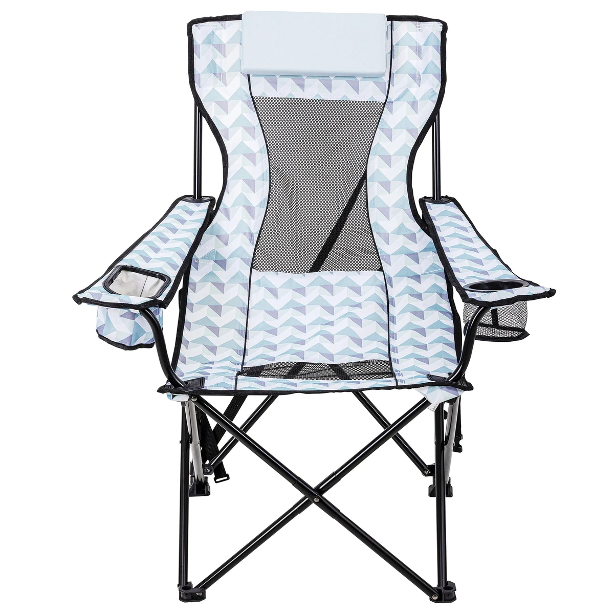 Lounge Camp Chair Detached Footrest Padded Headrest Adult 10.56lbs