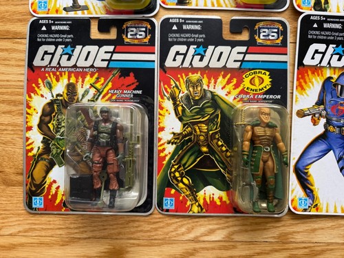 HASBRO GI JOE 25TH Anniversary 15 Figure Lot Gung Commander Snow Seal Serpentor - Picture 6 of 15
