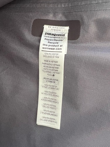 $229 Patagonia Boulder Fork Rain Jacket Size Medium Womens Forge Grey Full Zip - Picture 3 of 7