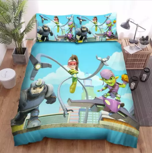 Spidey And His Amazing Friends Duvet Cover Pillowcase Single Double King.Bedding - Picture 8 of 14
