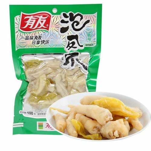 100g X 5 Bags Youyou Chicken Feet Spicy Shanjiao Flavor Chinese Food 有友泡椒凤爪迷你小包 - Picture 4 of 5