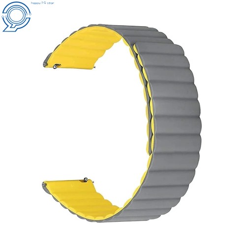 20-22mm Silicone Magnetic Watch Band Magnetic Loop Strap Release Wristband - Picture 9 of 34