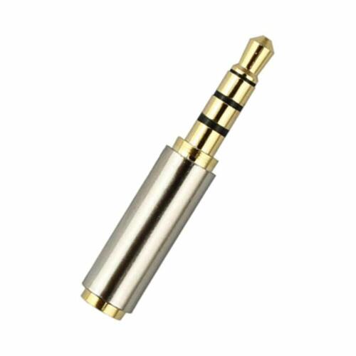 Gold 2.5mm Female to 3.5mm Male Stereo Audio Headphone Jack Adapter Converter - Picture 2 of 5