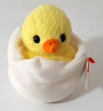 Ty Beanie Babies Eggbert the Chick D.O.B. April 10th 1998 Retired 