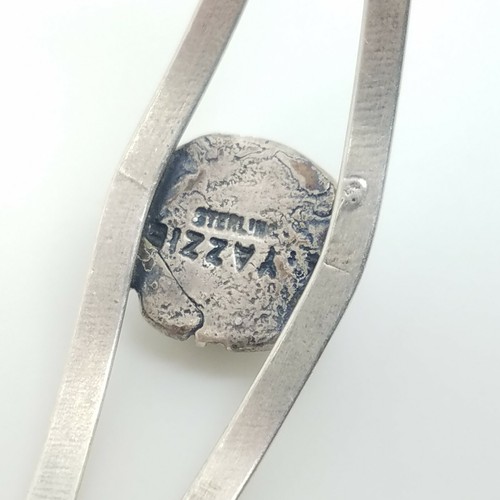 Navajo Yazzie Sterlingsilber 925 grün Cabochon Manschette Armreif Armband 5" Zoll - Bild 8 von 10