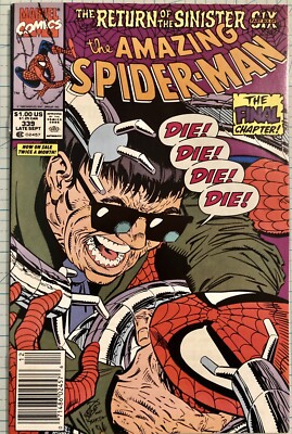 Amazing Spider-Man #339 Newsstand NM Erik Larsen Cover 1990 Marvel Comics