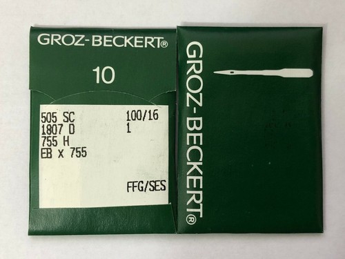 REECE 101 B/HOLE GROZ BECKERT EBX755 1807D SES S100/16 IND SEWING MACHINE NEEDLE - Picture 7 of 8