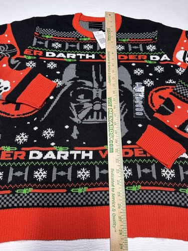 Men's Star Wars Darth Vader Crew Neck Sweater GameStop Exclusive Black Size XL - Picture 3 of 8