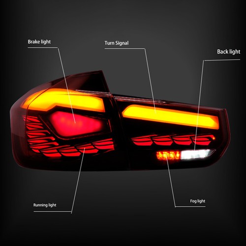 Tail Light Sequential Rear Lamps Brake Lamp For BMW 3 Series F30 F35 F80 M3 Red - Picture 16 of 16