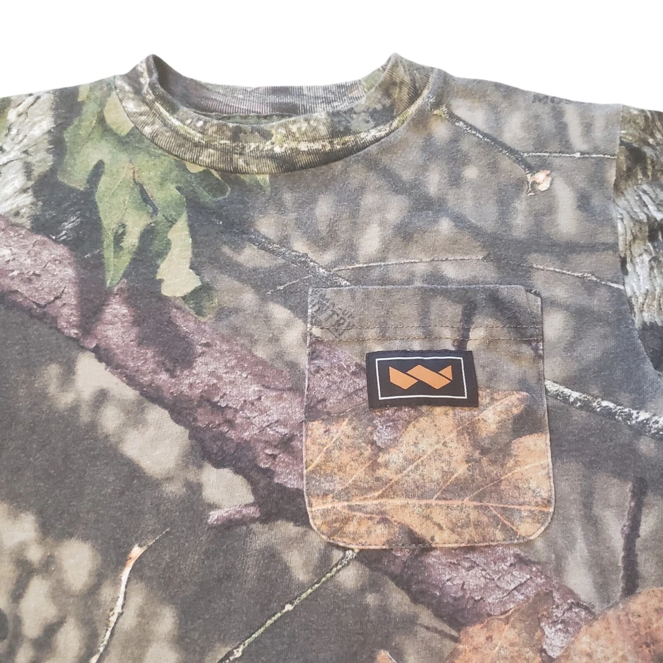 Walls Mossy Oak Camo Long Sleeve Hunting Shirt Unisex Kids Youth Size Small  - Image 3 of 4