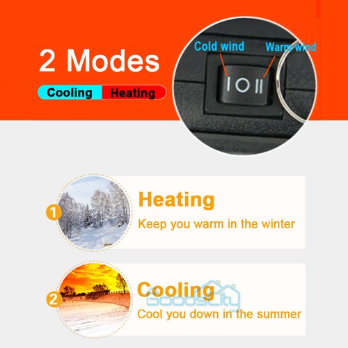 Portable Heater Heating Cooling Fan Defroster Demister for Car Truck RV DC 12V - Picture 12 of 110