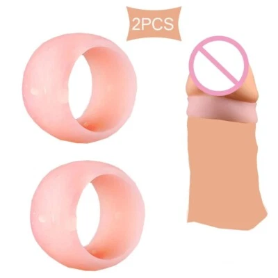 2 Pezzi anello per pene uomo ritardante eiaculazione precoce cock penis ring