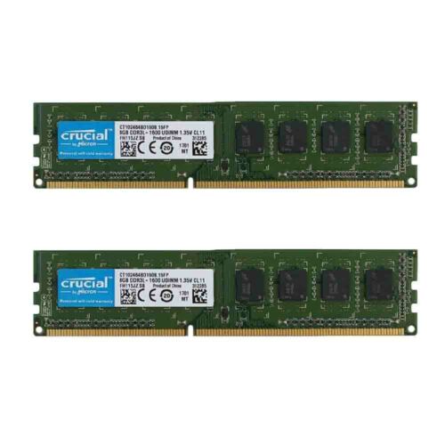 32GB 16GB 8GB 1600MHz DDR3L PC3L-12800 DIMM 240PIN Desktop Memory Crucial LOT BT - Picture 6 of 15
