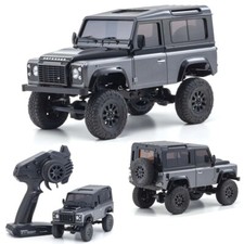Kyosho 32526GM Mini-Z 4X4 Land Rover Defender 90 Autobiography Gray RTR Crawler