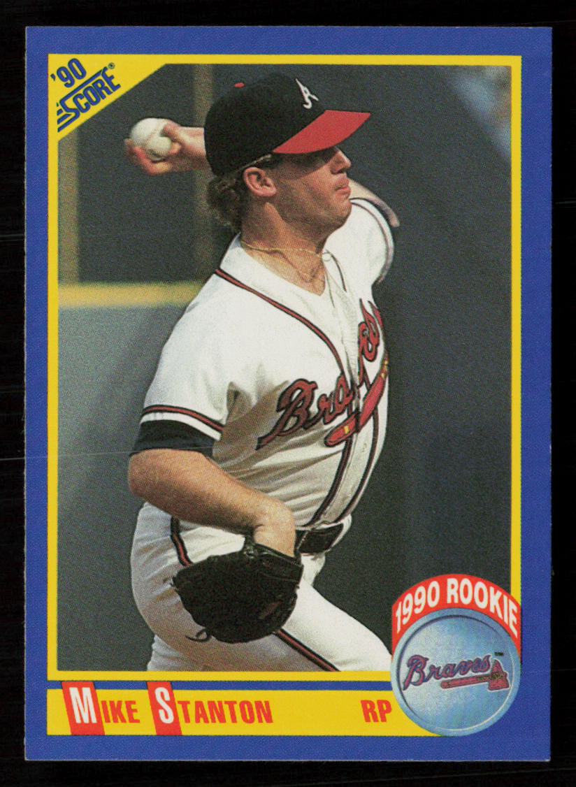 1990 Score Mike Stanton #609 RC Rookie Atlanta Braves Baseball Card