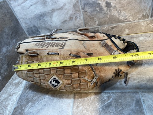 Guante de béisbol Franklin vintage 10/11 pulgadas usado irrumpido, mano derecha - Imagen 5 de 12