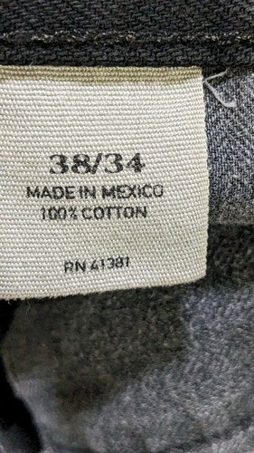 Pantalones de mezclilla Polo Ralph Lauren para hombre 38 x 32 negros Hampton relajados con logotipo recto peto - Imagen 9 de 13