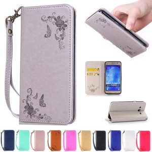 Card-Holder-Leather-Flip-Wallet-Case-Cover-Stand-Floral-For-Samsung-Galaxy-Phone