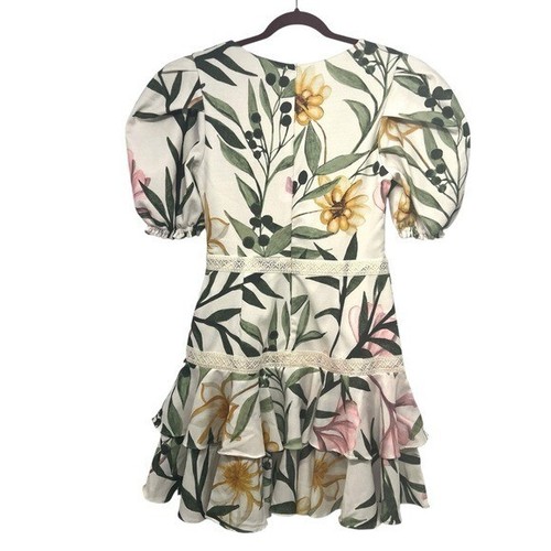 PatBo Damen-Minikleid Jasmin Puffärmel Blumenmuster neu mit Etikett 10 - Bild 8 von 16