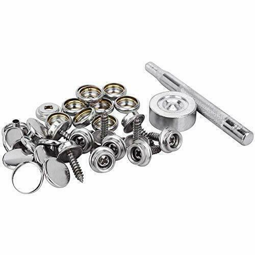 150pcs Snap Fastener Stainless Steel Cap Canvas Screw Press Stud Kit Boat Cover - Picture 6 of 28