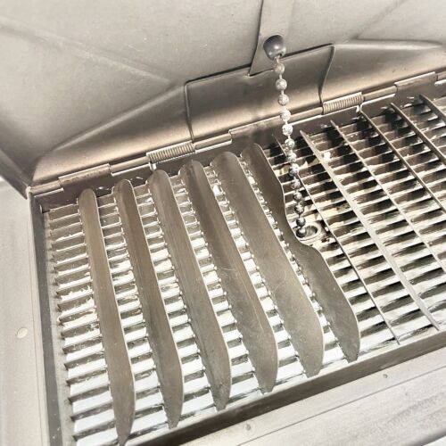 *De colección* Años 50 Amortiguador de Cadena de Tirón de Pared Registro de Techo Calor Ventilación Aire* - Imagen 4 de 8